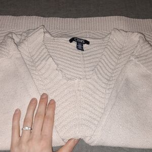 Chaps Cream Women's Sweater